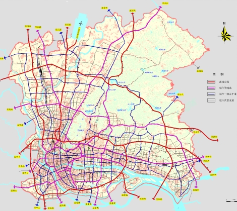 广州市（原八区）城市干道网络深化方案